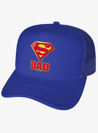 Superman Super Dad Shield Logo Foam Trucker Hat