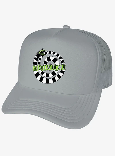 Beetlejuice Sandworm Logo Foam Trucker Hat