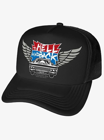 Supernatural To Hell And Back Foam Trucker Hat