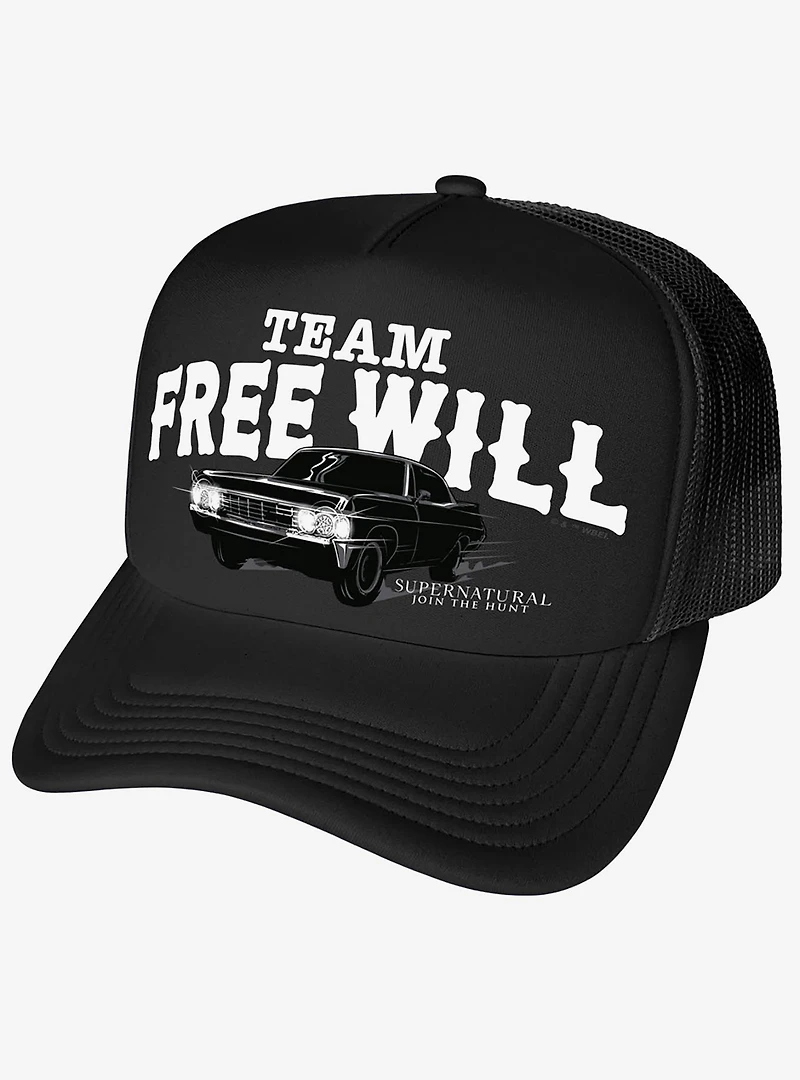 Supernatural Team Free Will Foam Trucker Hat