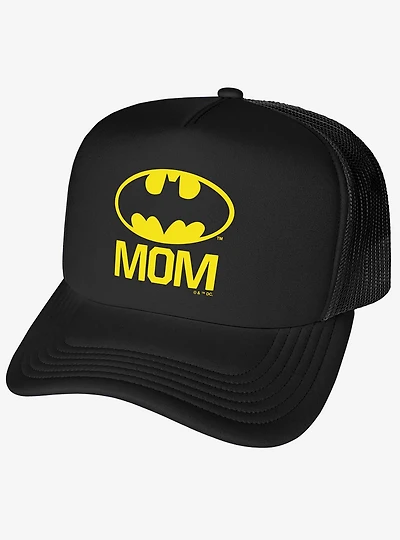 Batman Bat Mom Shield Logo Foam Trucker Hat