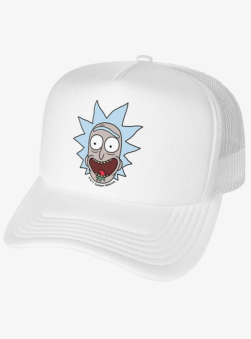 Rick And Morty Rick Headshot Foam Trucker Hat