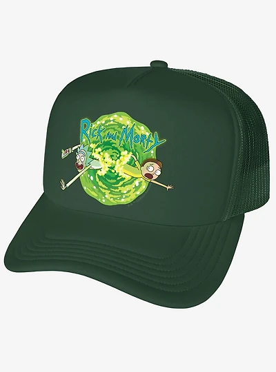 Rick And Morty Portal Foam Trucker Hat
