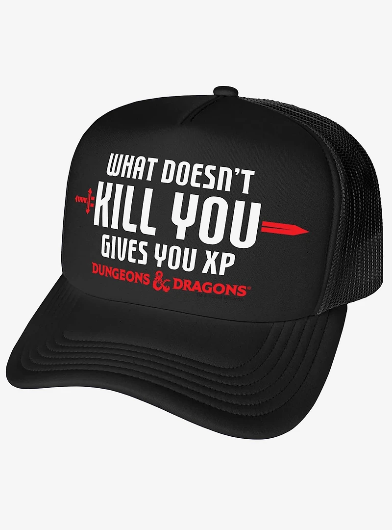 Dungeons And Dragons What Doesn't Kill You Gives You XP Foam Trucker Hat