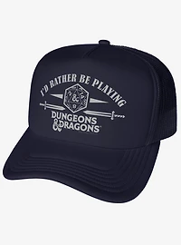 Dungeons And Dragons I'd Rather Be Playing Foam Trucker Hat