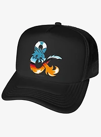 Dungeons And Dragons Chrome Ampersand Foam Trucker Hat