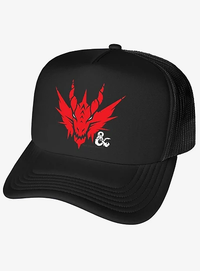 Dungeons And Dragons Red Dragon Head Foam Trucker Hat