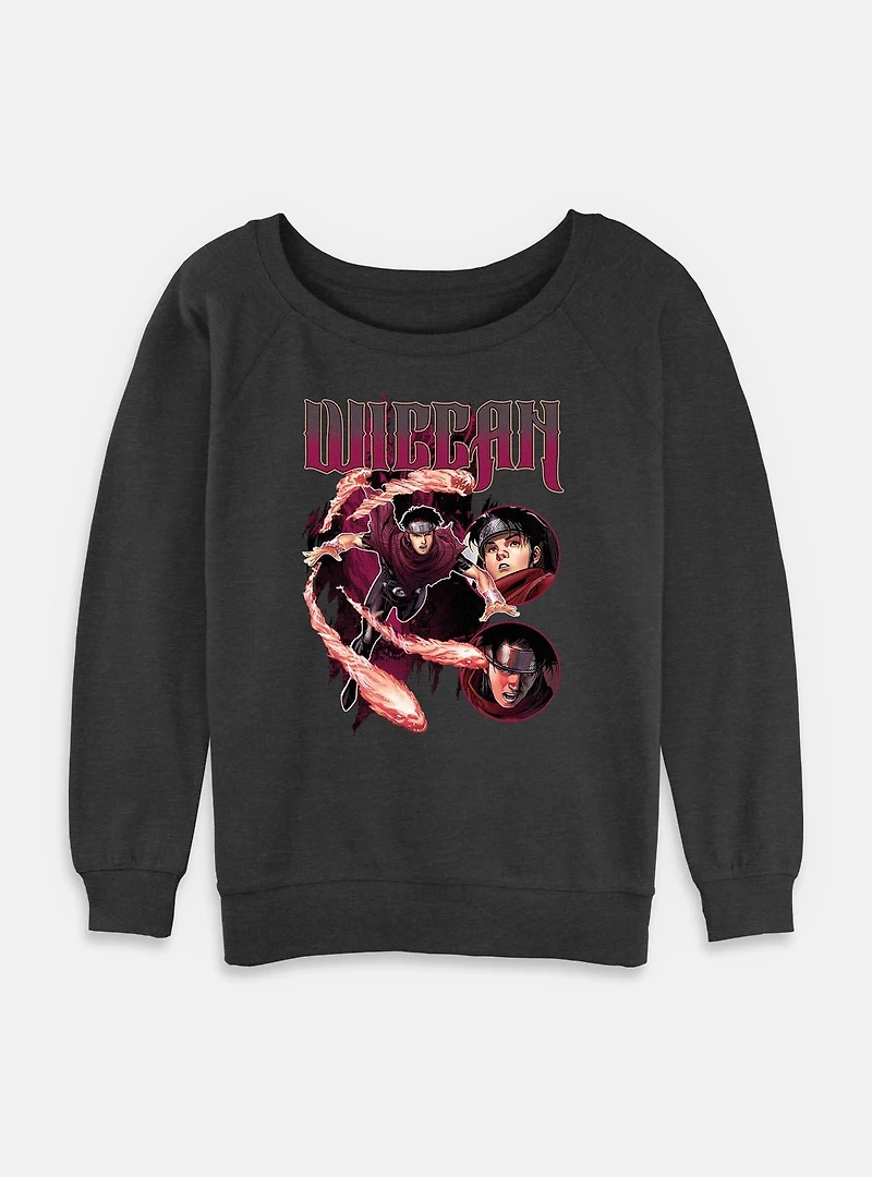 Marvel Wiccan Flames Womens Slouchy Sweatshirt