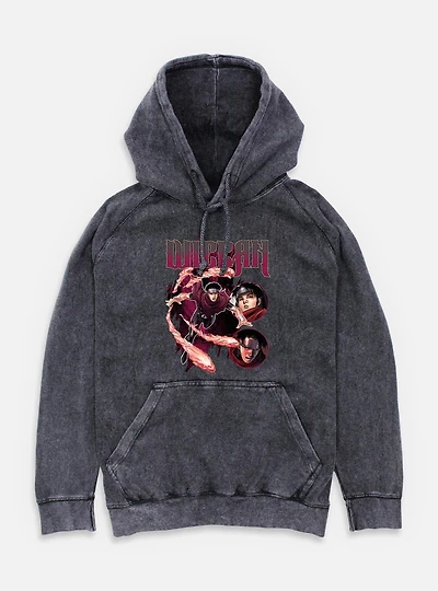Marvel Wiccan Flames Mineral Wash Hoodie
