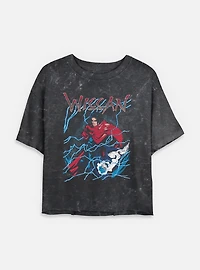 Marvel Wiccan We Get Mineral Wash Womens Crop T-Shirt
