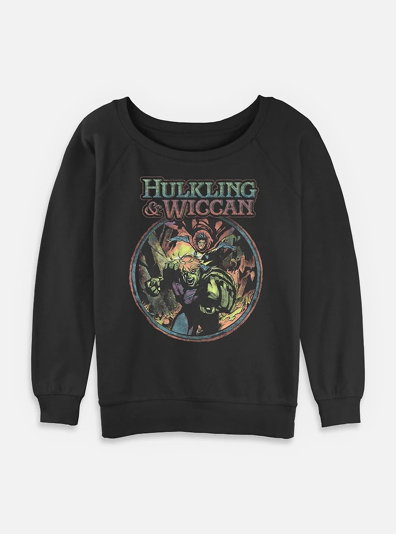 Marvel Wiccan Hey Boy Womens Slouchy Sweatshirt