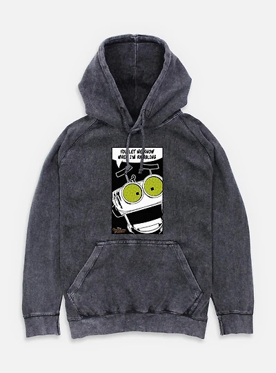 Disney Treasure Planet Let Me Know When I'm Rambling Mineral Wash Hoodie