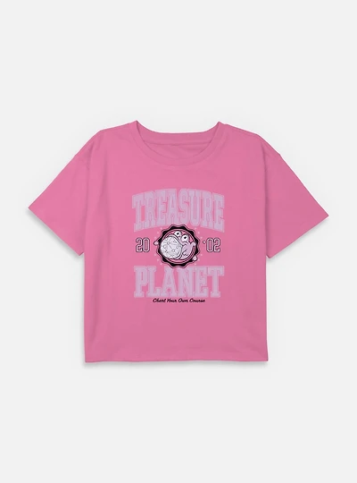 Disney Treasure Planet Morph Collegiate Youth Girls Boxy Crop T-Shirt