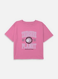 Disney Treasure Planet Morph Collegiate Youth Girls Boxy Crop T-Shirt