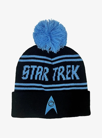 Star Trek Science Acrylic Knit Beanie With Pom