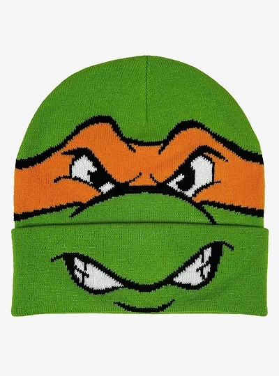 Teenage Mutant Ninja Turtles Michelangelo Face Acrylic Knit Beanie