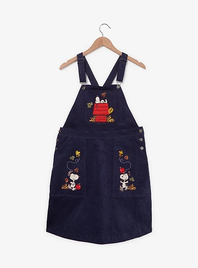 Peanuts Snoopy Fall Corduroy Overall Dress - BoxLunch Exclusive