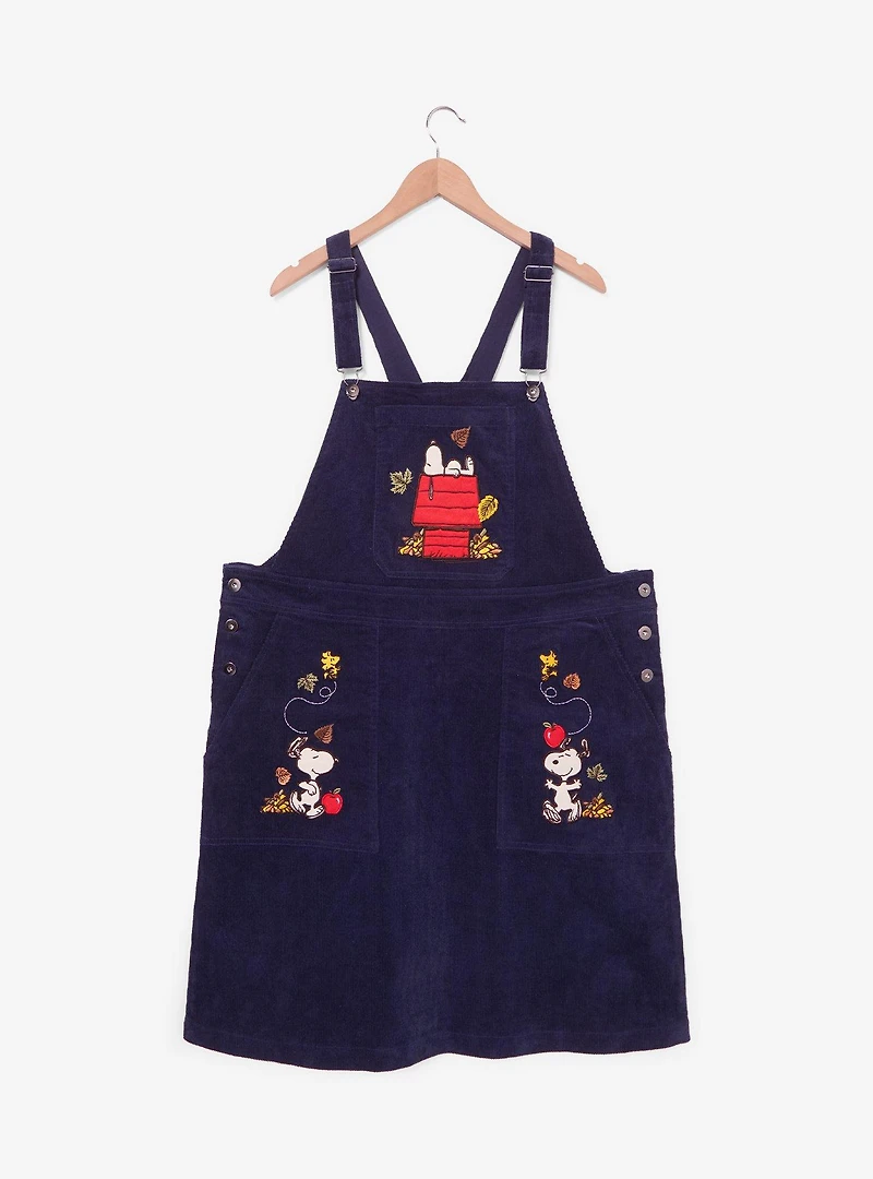Peanuts Snoopy Fall Corduroy Overall Plus Dress - BoxLunch Exclusive