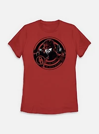 Marvel Daredevil: Born Again Daredevil Hell's Kitchen Silhouette Womens T-Shirt