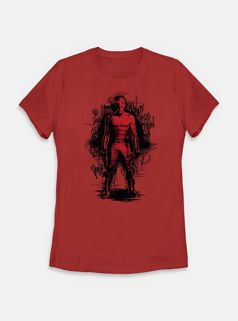 Marvel Daredevil: Born Again The Hero Womens T-Shirt
