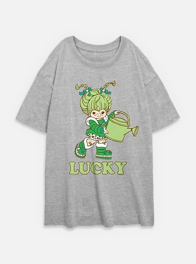 Rainbow Brite Patty O'Green Lucky Womens Oversized T-Shirt