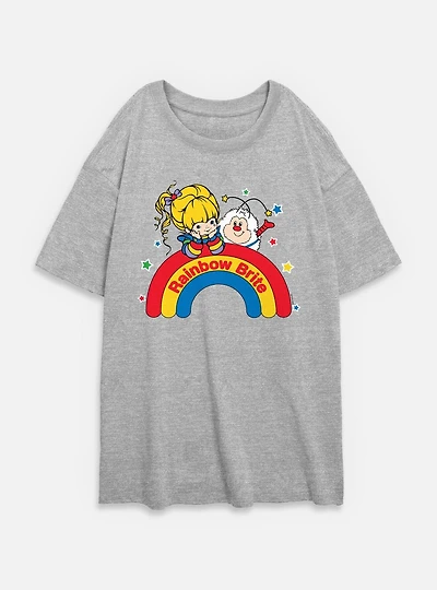 Rainbow Brite Wishing On A Womens Oversized T-Shirt