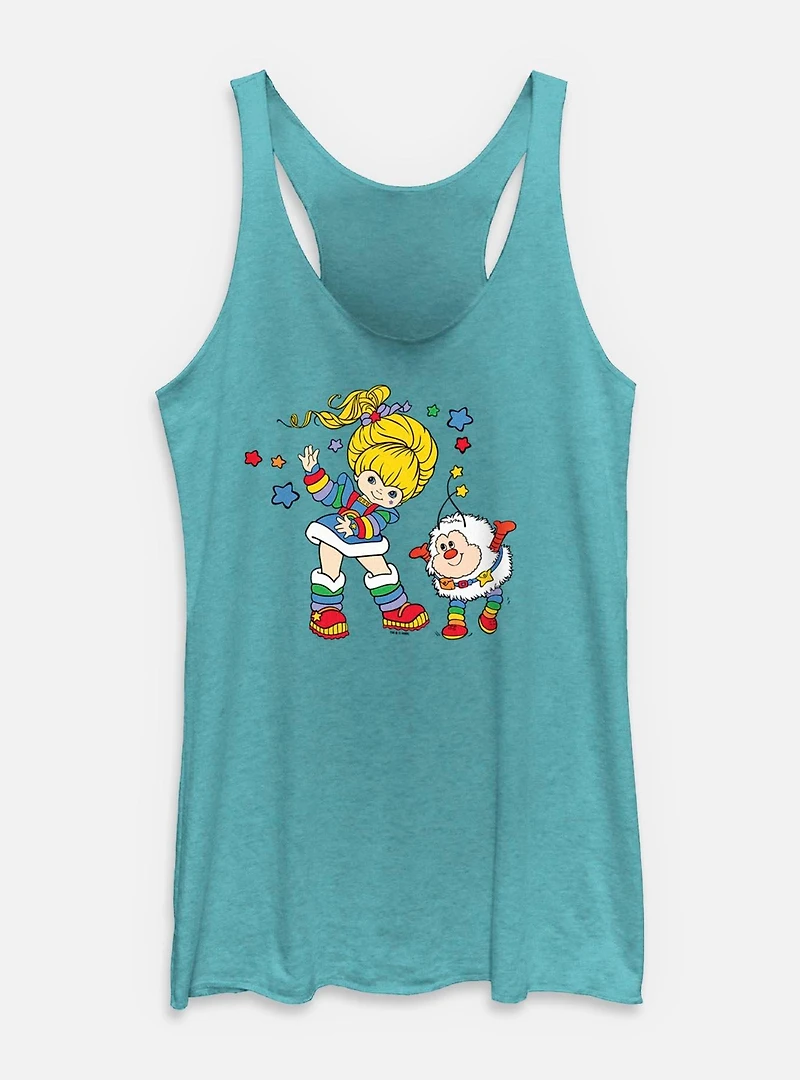 Rainbow Brite And Twink Womens Tank Top