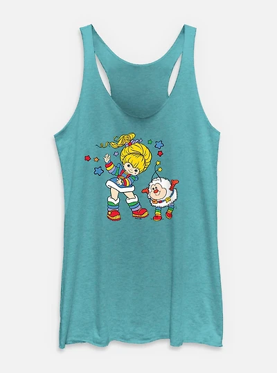 Rainbow Brite And Twink Womens Tank Top