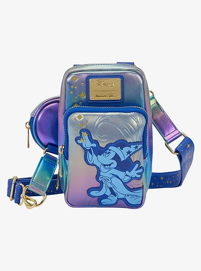 Loungefly Disney Fantasia Rainbow Shine Cell Phone Crossbody Bag with Coin Purse