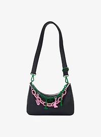 Loungefly Wicked: For Good Glinda & Elphaba Chain Charm Shoulder Bag