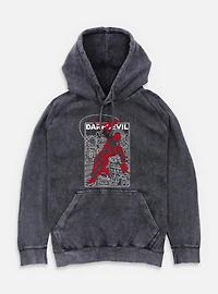 Marvel Daredevil City Maze Mineral Wash Hoodie