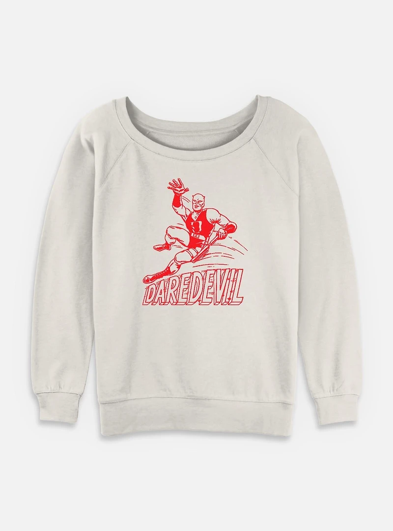 Marvel Daredevil Speedy Devil Womens Slouchy Sweatshirt