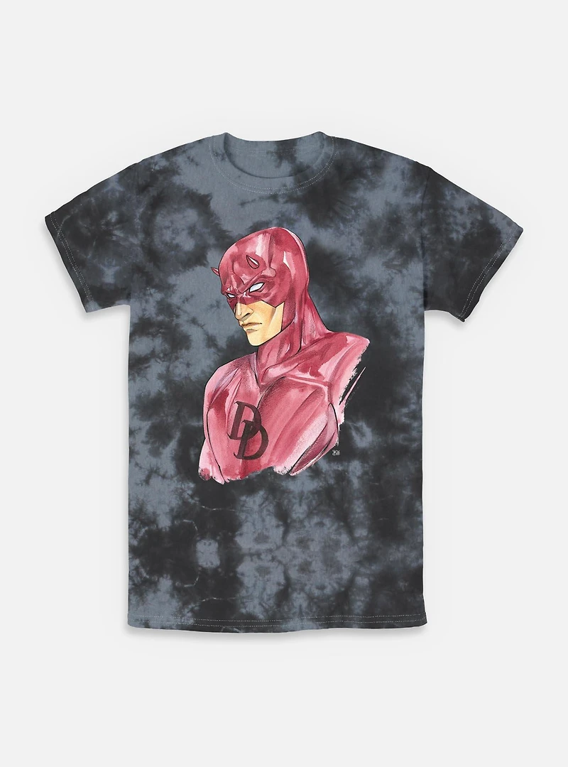 Marvel Daredevil Paint Strokes Tie-Dye T-Shirt