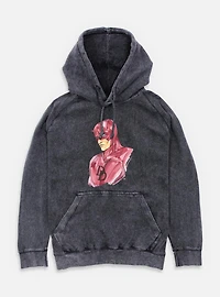 Marvel Daredevil Paint Strokes Mineral Wash Hoodie
