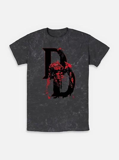 Marvel Daredevil Shadows Mineral Wash T-Shirt
