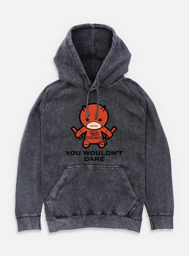 Marvel Daredevil Don't Dare Mineral Wash Hoodie
