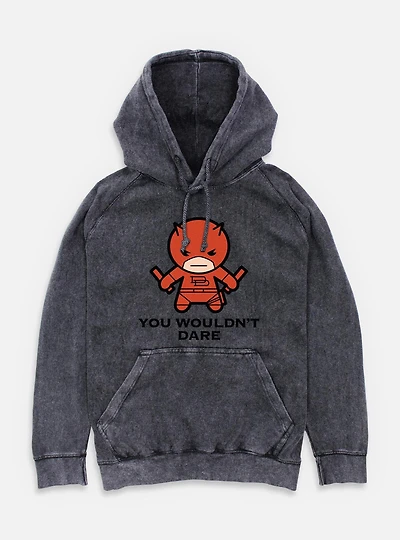 Marvel Daredevil Don't Dare Mineral Wash Hoodie