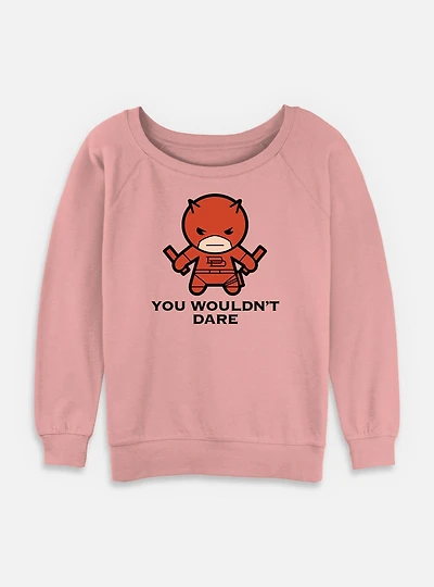Marvel Daredevil Don't Dare Womens Slouchy Sweatshirt