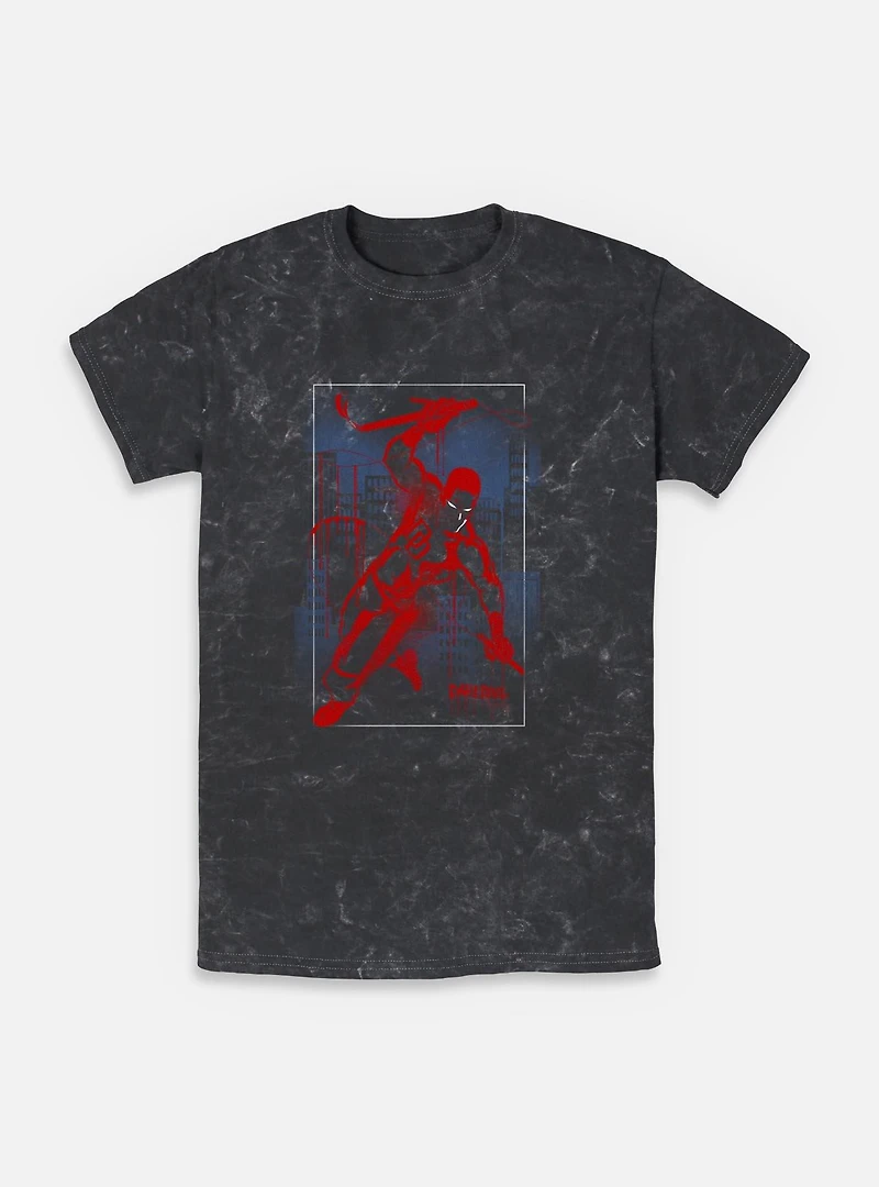 Marvel Daredevil Spray Mineral Wash T-Shirt