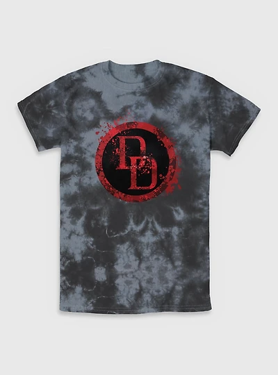 Marvel Daredevil DD Spatter Icon Tie-Dye T-Shirt
