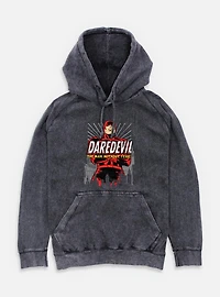 Marvel Daredevil Without Fear Mineral Wash Hoodie