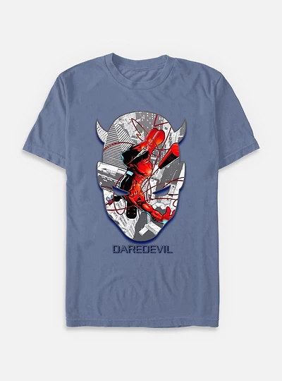 Marvel Daredevil Face Mask Garment Dye T-Shirt