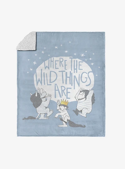 Where The Wild Things Are Wild Things Silk Touch Sherpa Throw Blanket