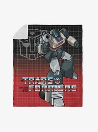 Transformers G1 Grid Bumblebee Silk Touch Sherpa Throw Blanket