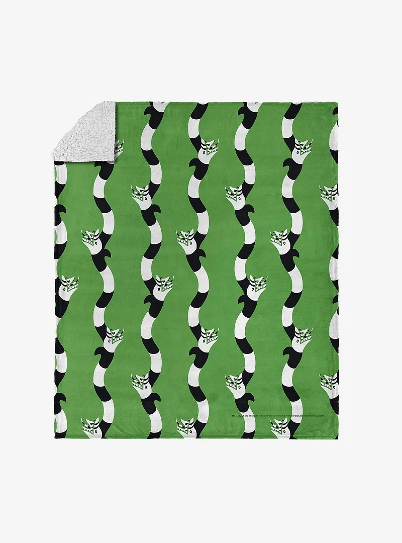 Beetlejuice No Rules Silk Touch Sherpa Throw Blanket