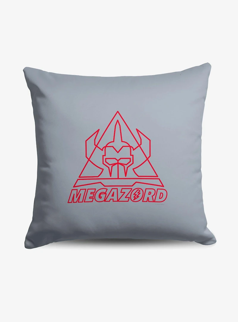 Mighty Morphin Power Rangers Megazord Line Art Throw Pillow