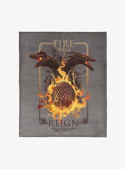 House of the Dragon Let It Reign 50x60" Silk Touch Throw Blanket