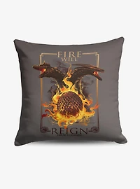 House of the Dragon Let It Reign Throw Pillow