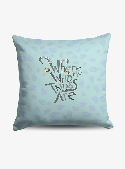 Where The Wild Things Are In The Leaves Throw Pillow