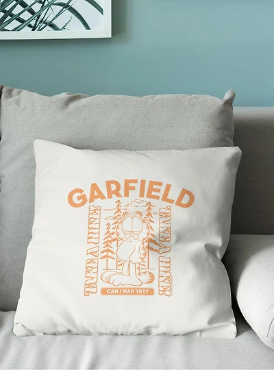 Garfield Can I Nap Yet Throw Pillow